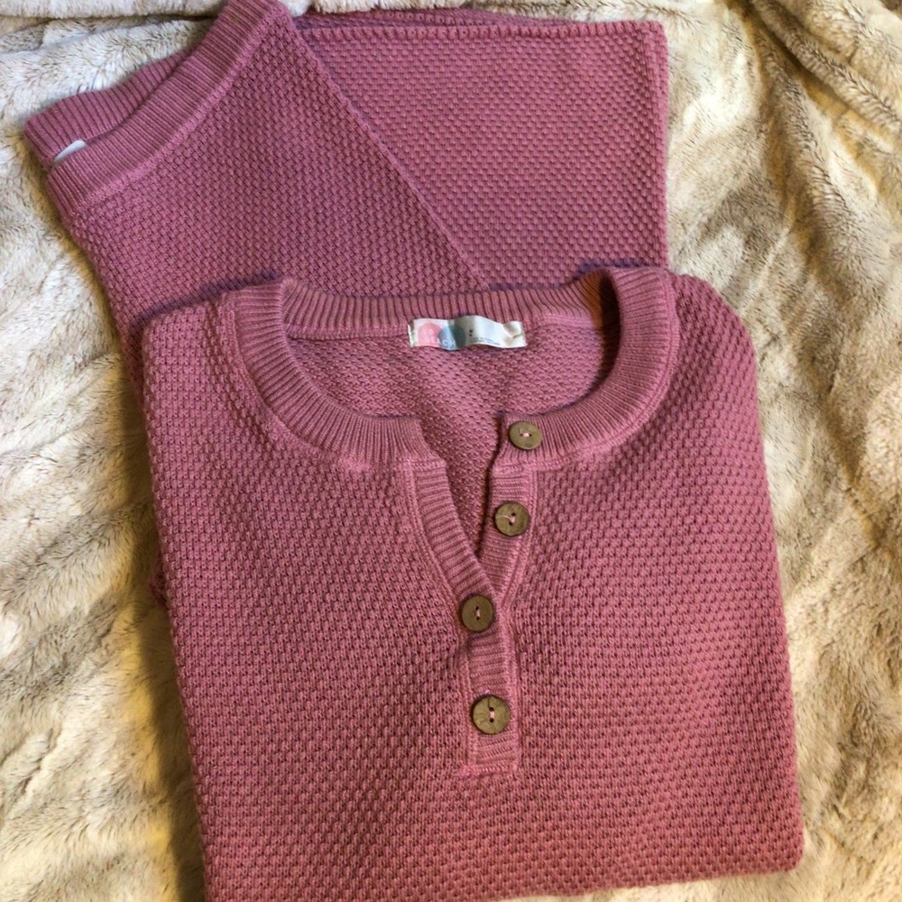 Rare Free People Hailee Set Smoked Pink, EUC, bottom XS/ top S